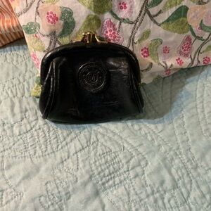 Chic Black Leather Clutch